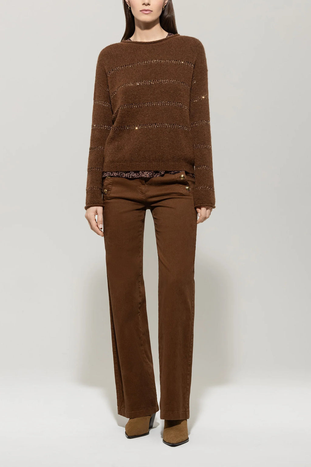 Разкроени Туил Дънки - Luisa Cerano