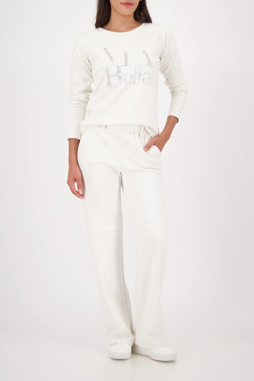 Блуза с Надпис от Кристали - Monari