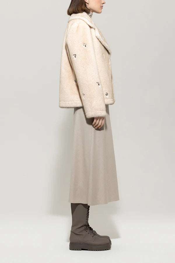 Яке с пухкав ефект (имитация на кожа) - Luisa Cerano