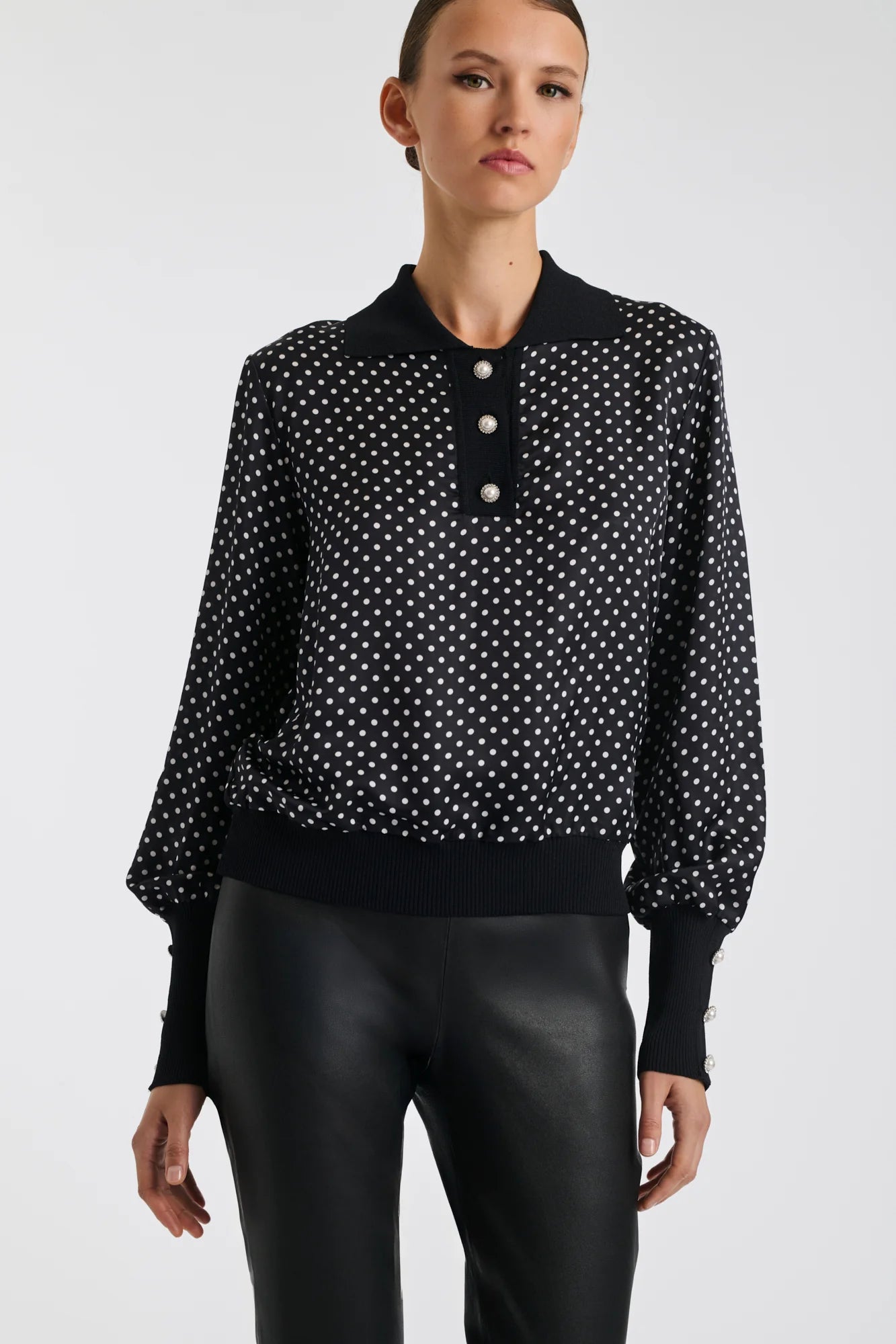 Риза - топ с поло яка - Weill