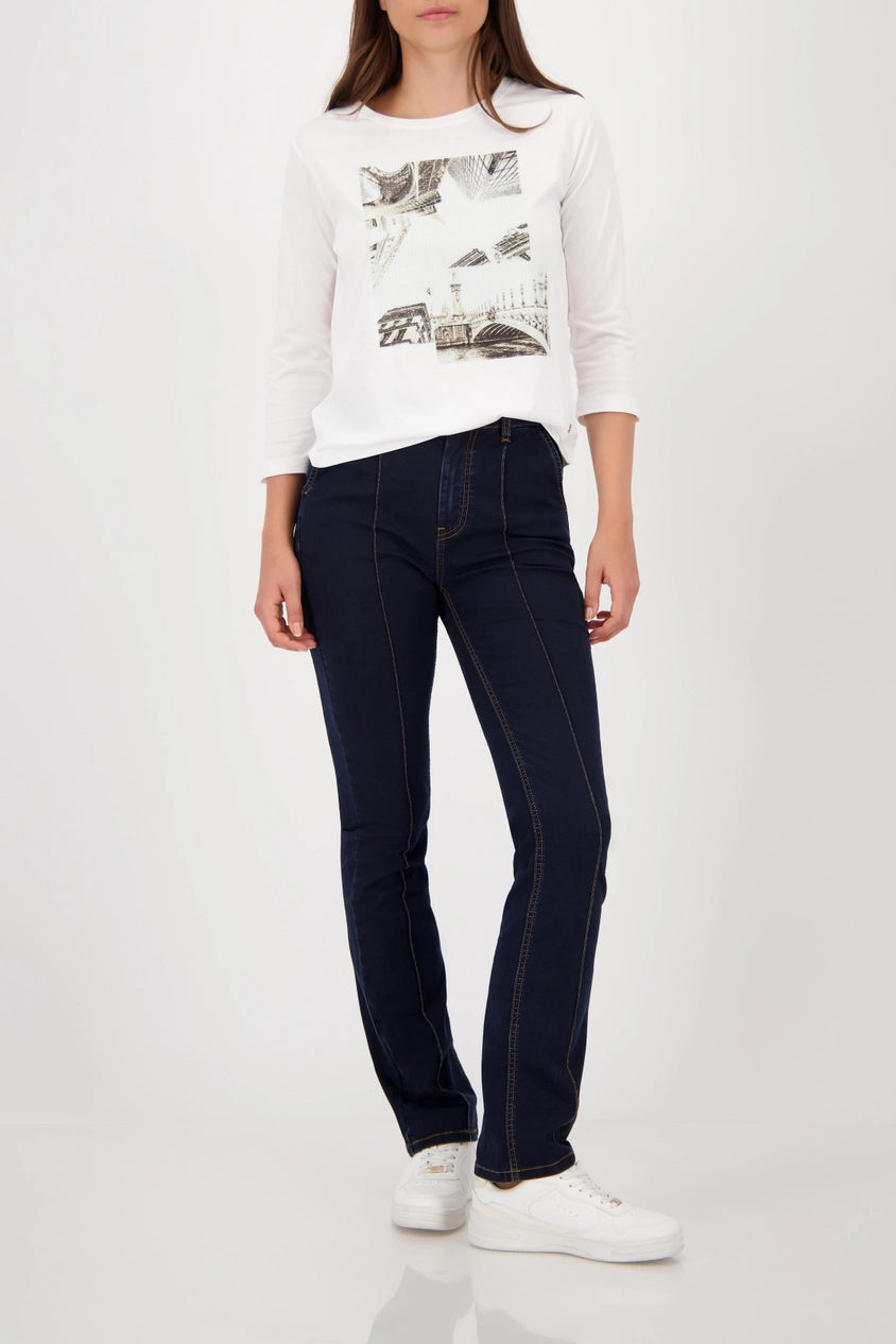 Блуза С Принт „Paris“ - Monari