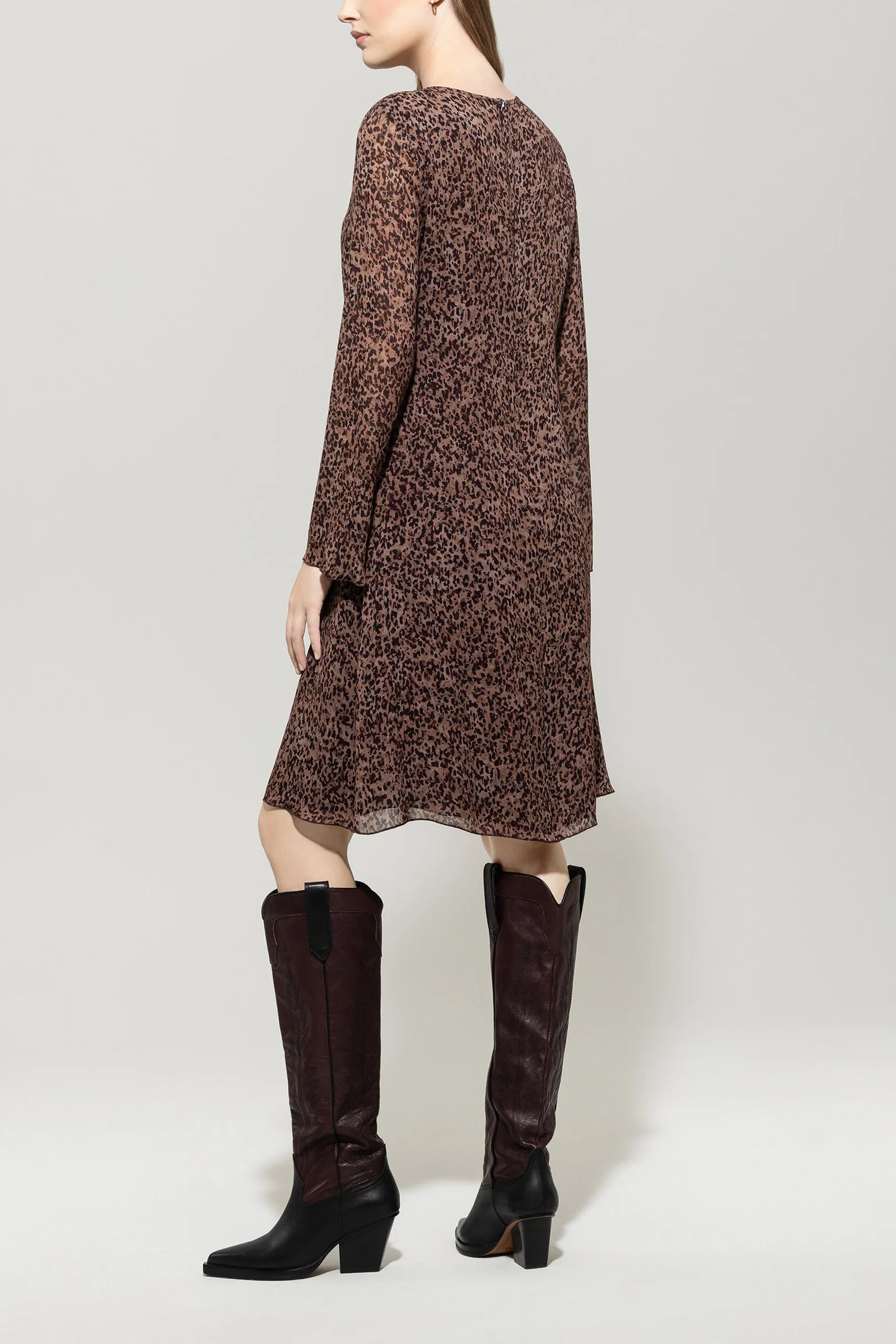 Рокля с Фин Животински Десен - Luisa Cerano