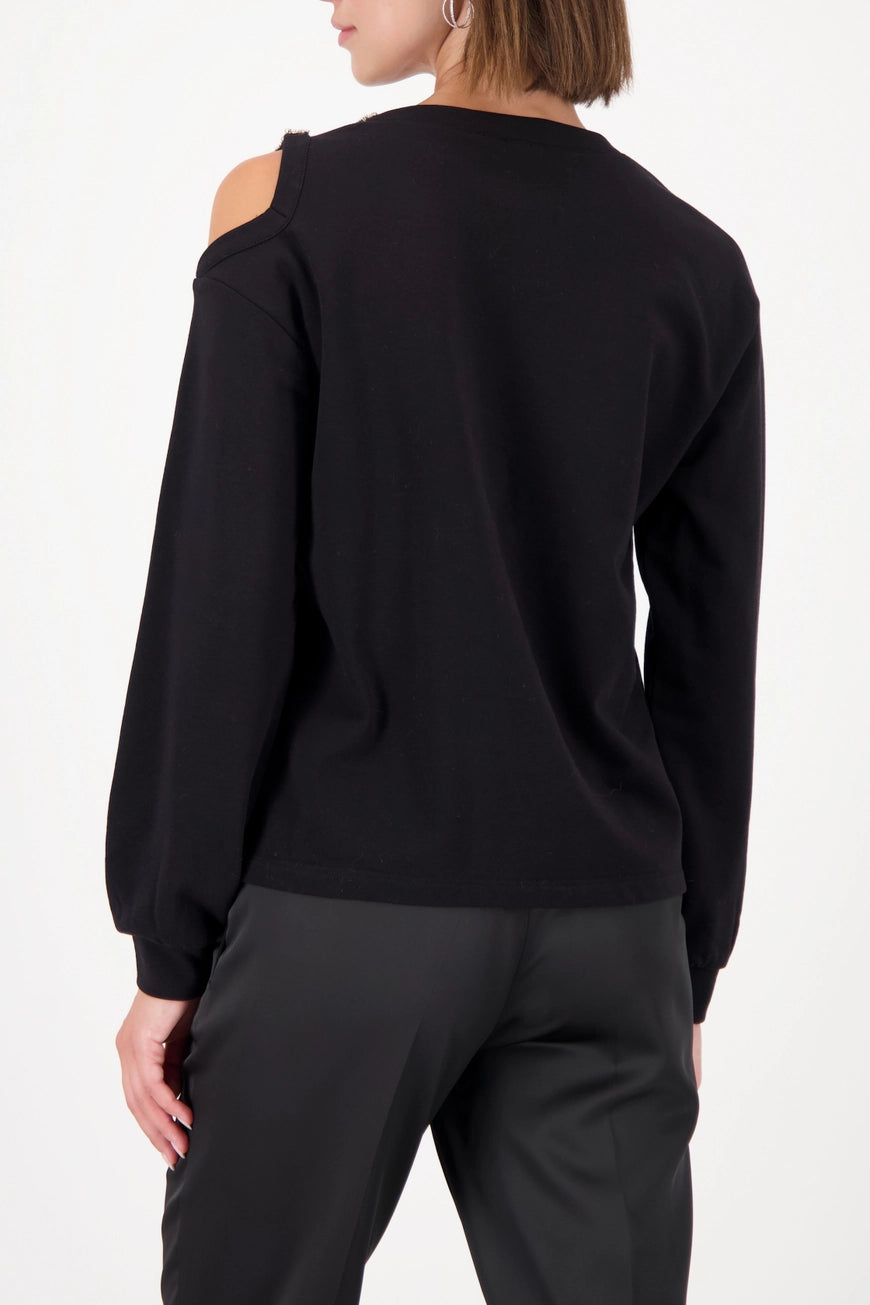 Суитшърт с Декоративно Рамо - Monari