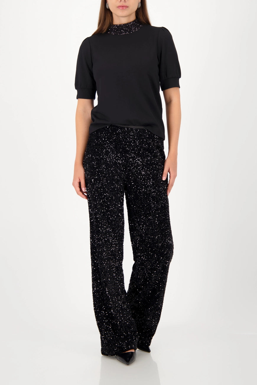 Блуза с Пайетена Яка - Monari