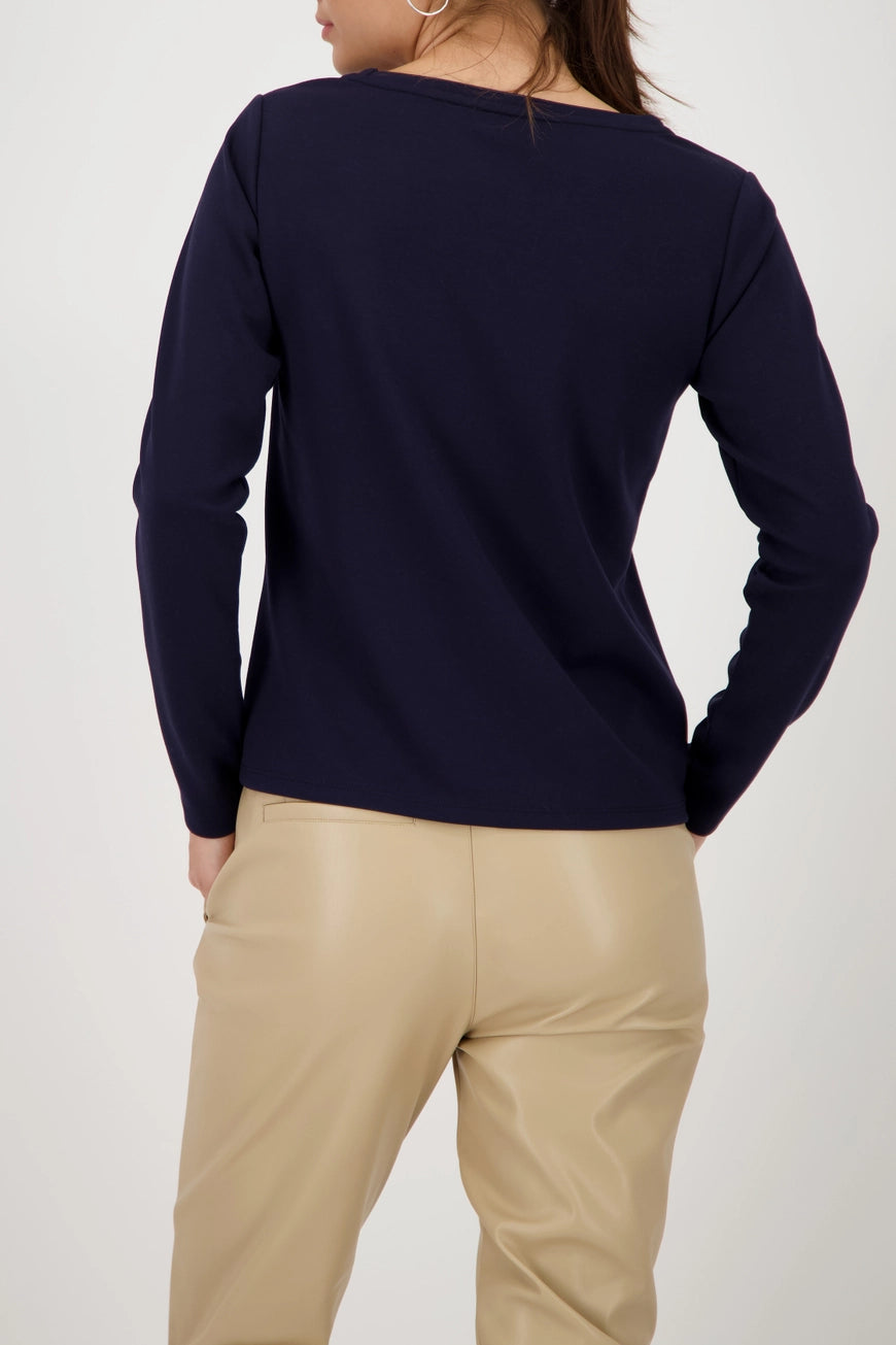 Блуза с Надпис от Кристали - Monari