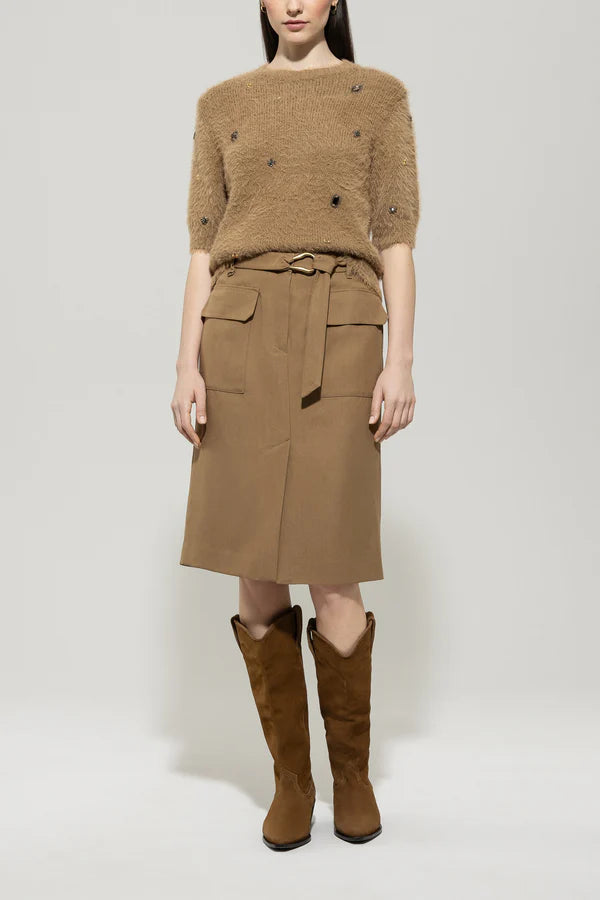 Пуловер с къс ръкав - Luisa Cerano