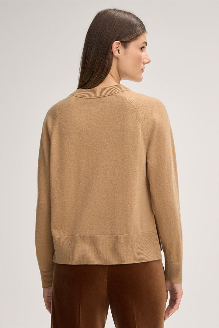 Кафяв кашмирен пуловер - Windsor