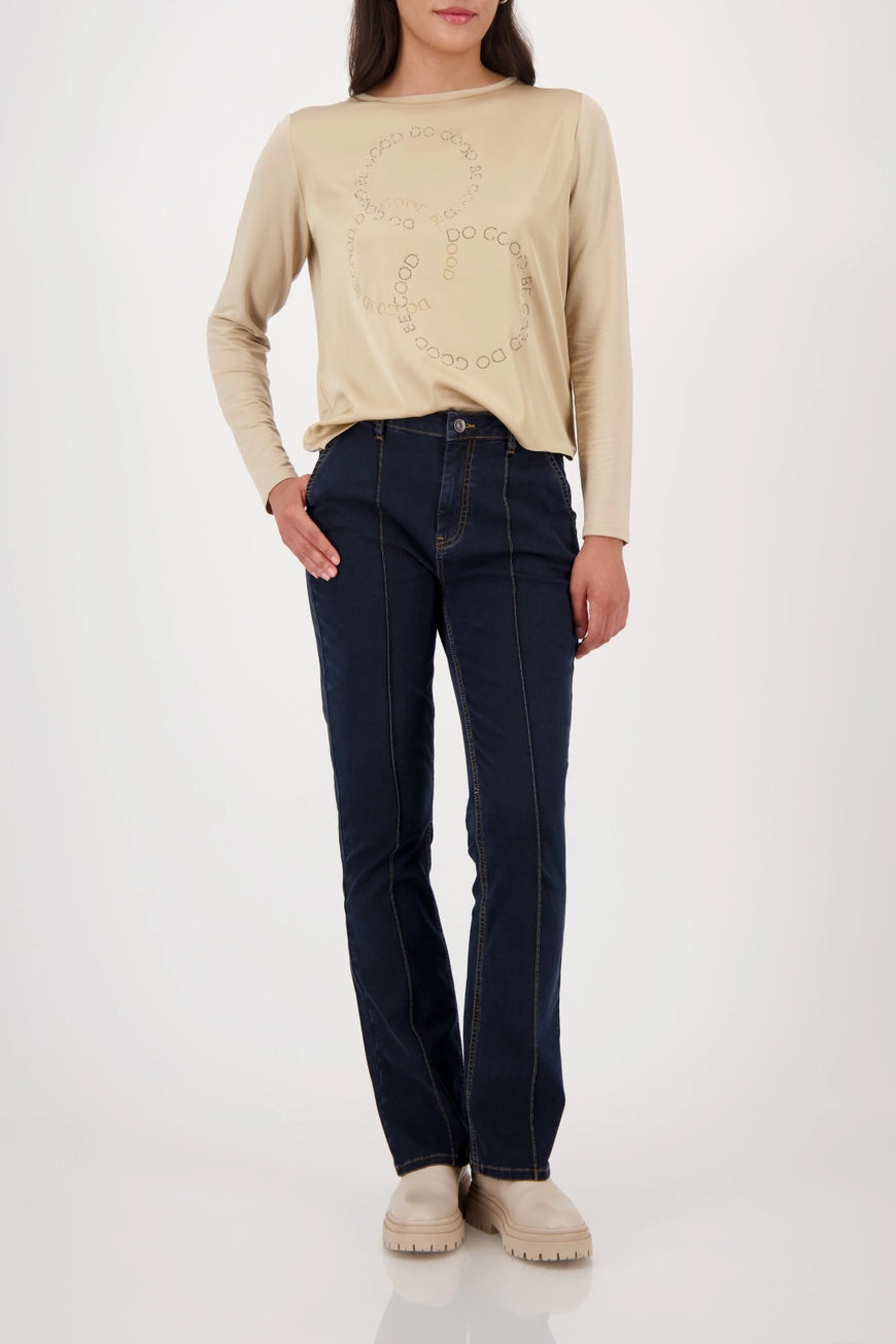 Блуза със Сатенен Ефект - Monari