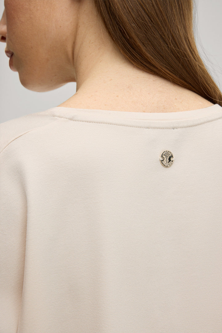 Т-шърт в цвят екрю - JOOP!