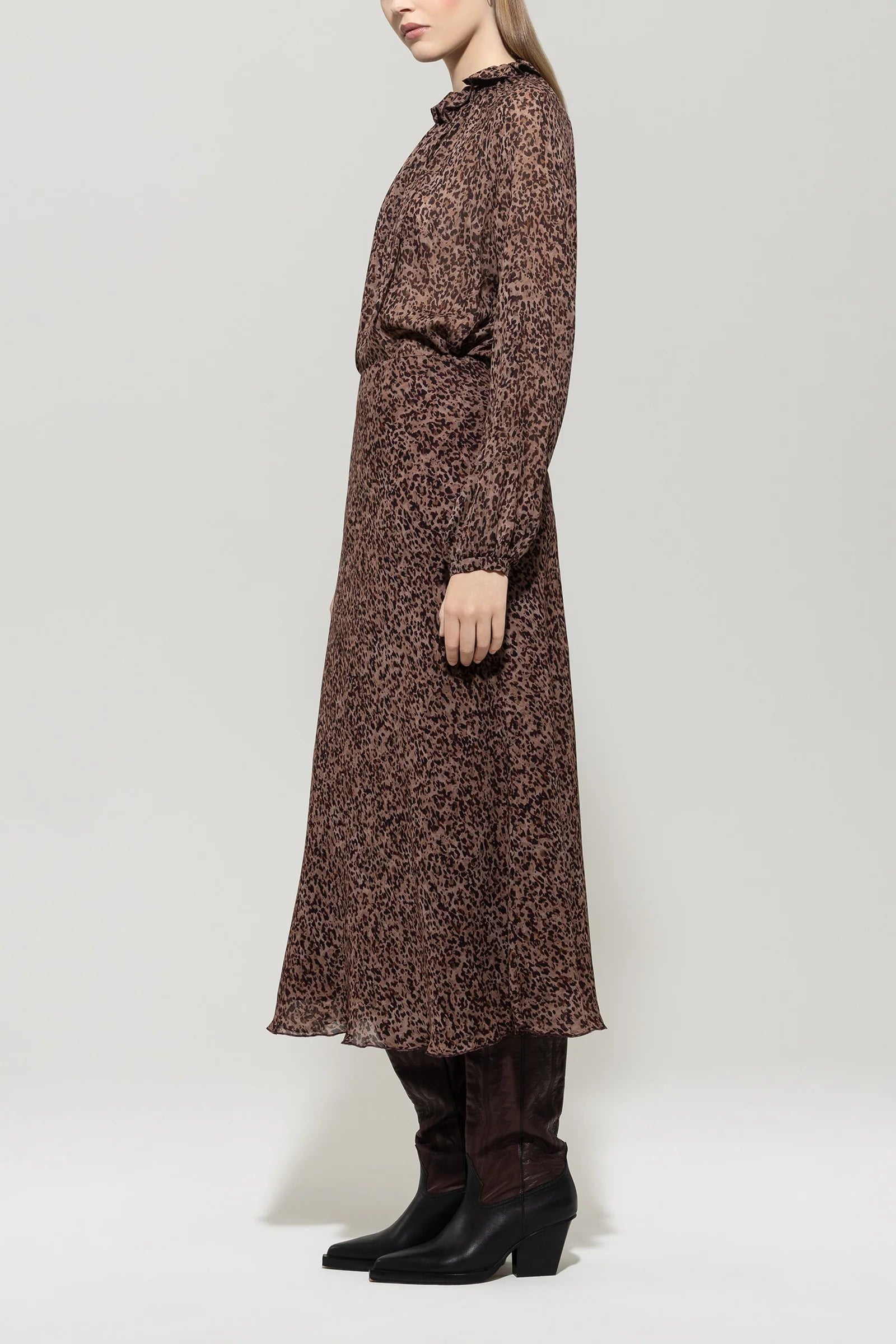 Миди Пола с Фин Животински Десен - Luisa Cerano