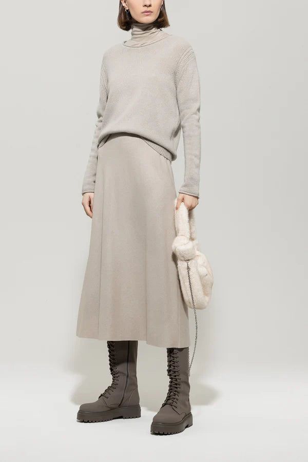 Дълга вълнена разкроена пола - Luisa Cerano