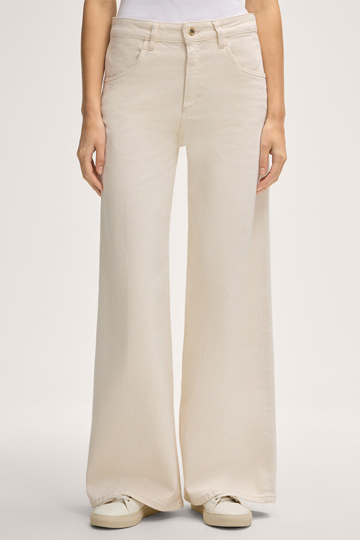 Петджобни паладжо дънки в кремав цвят - Windsor