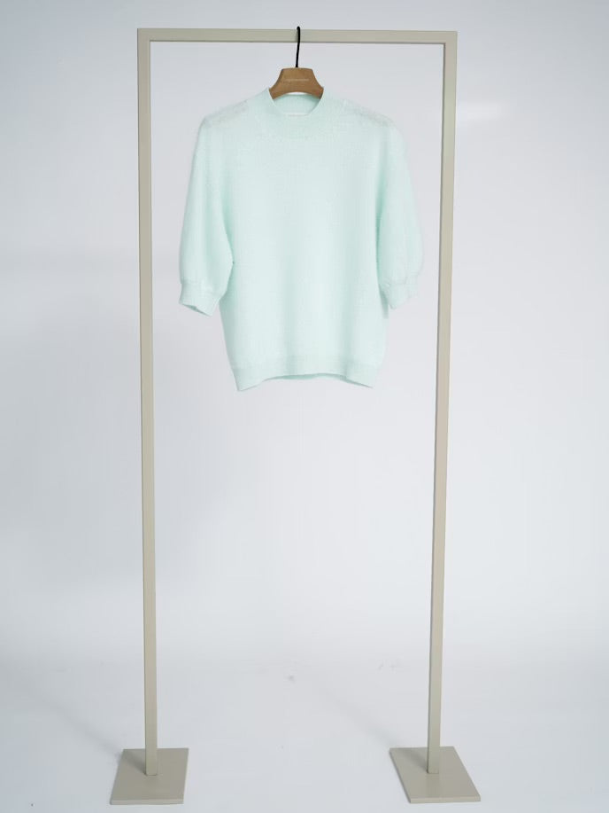 Кашмирен пуловер с къс ръкав - Herzens