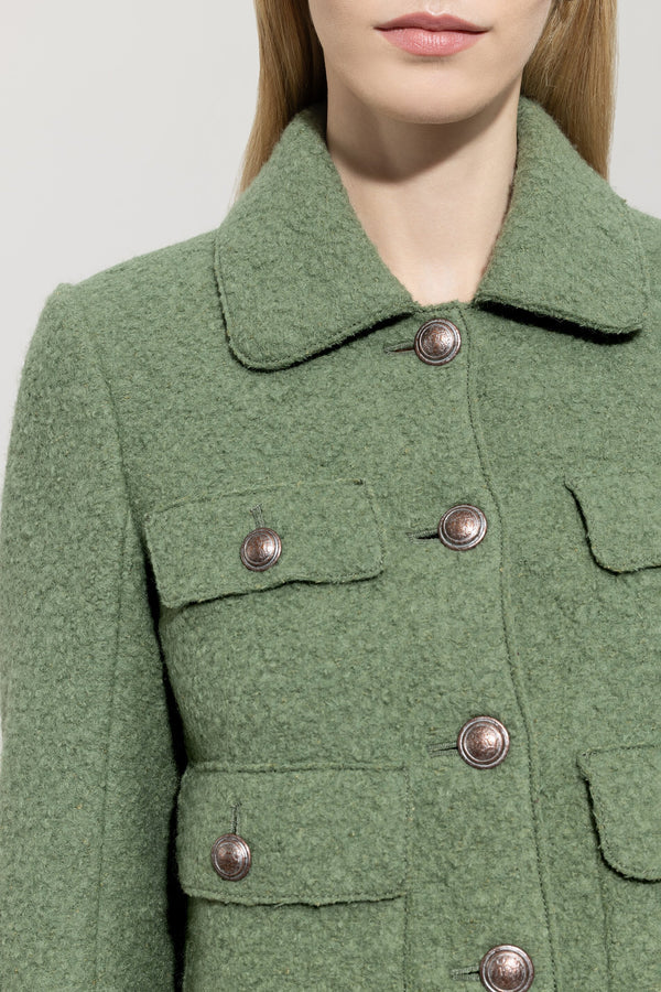Вълнено сако в зелено - Luisa Cerano