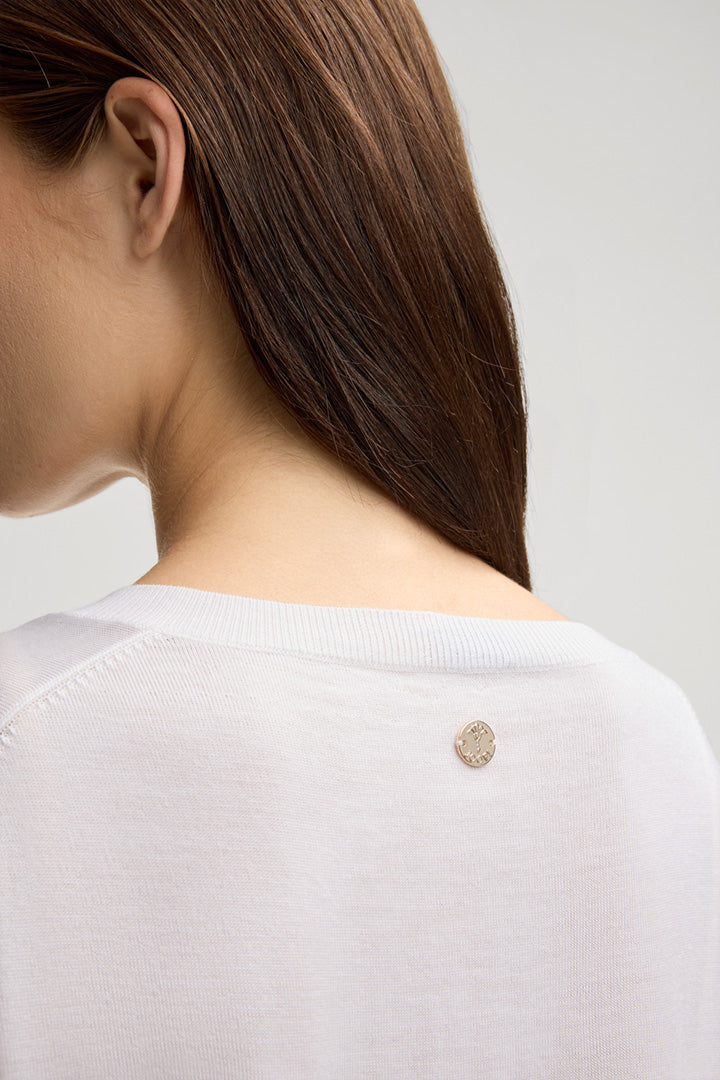 Вълнен пуловер с V-образно деколте - JOOP!