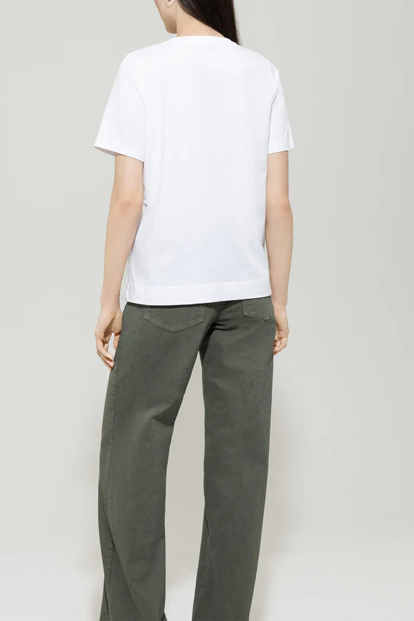 Памучна Т-шърт с обло деколте - Luisa Cerano