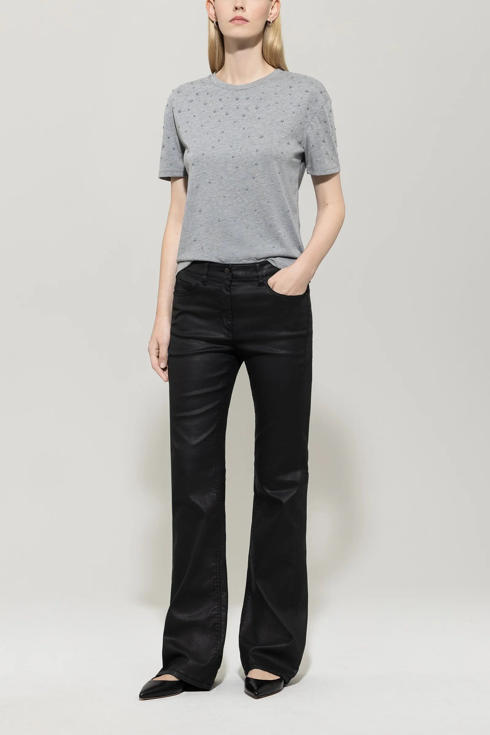 Тениска с Перлени Детайли - Luisa Cerano