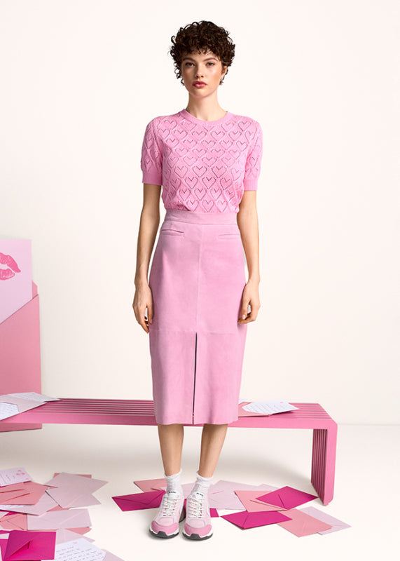 Пуловер със сърцевидни ажурни мотиви - Riani