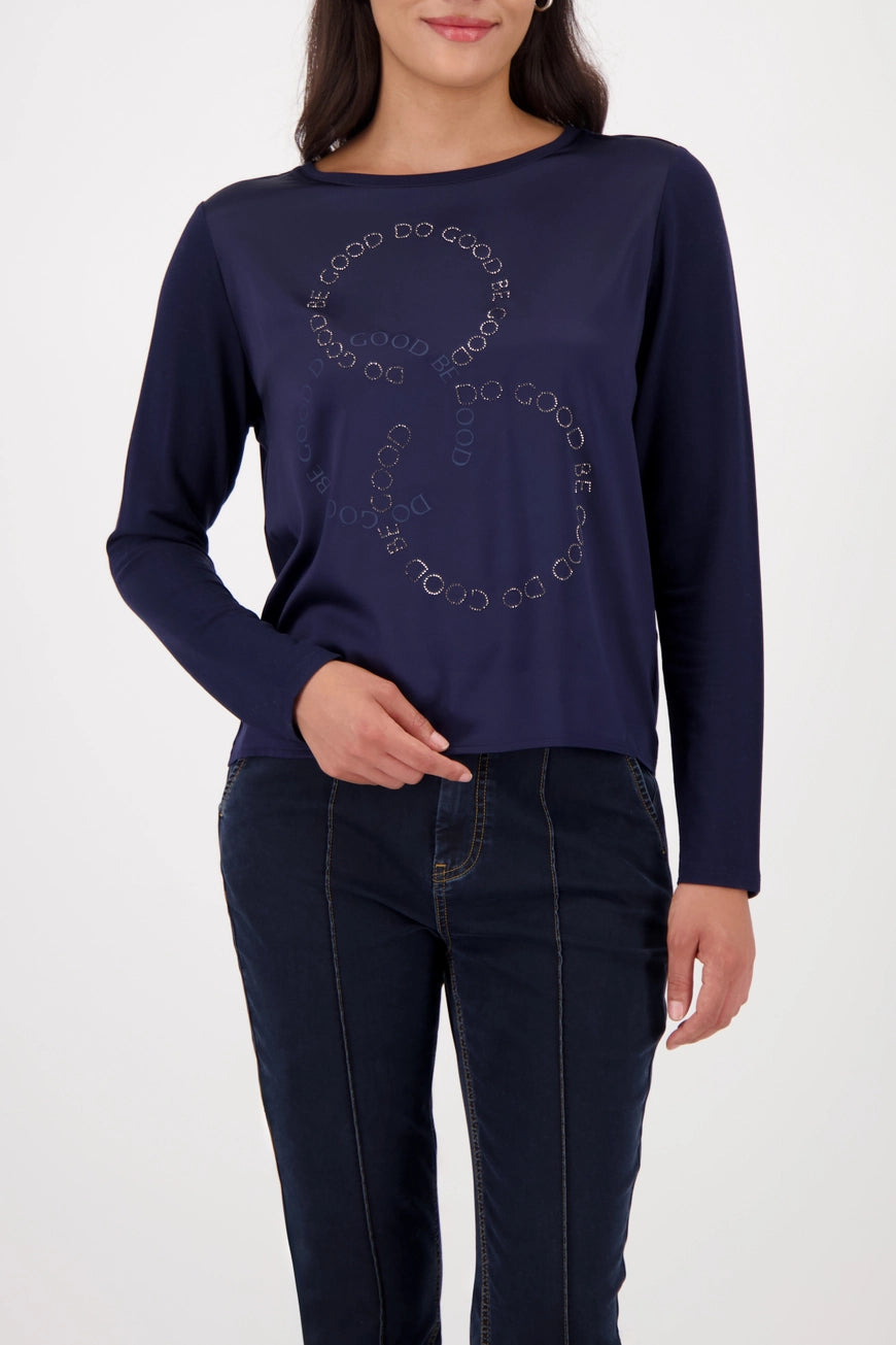 Блуза със Сатенен Ефект - Monari