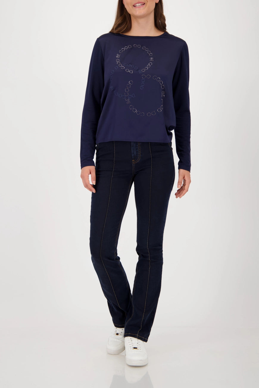 Блуза със Сатенен Ефект - Monari