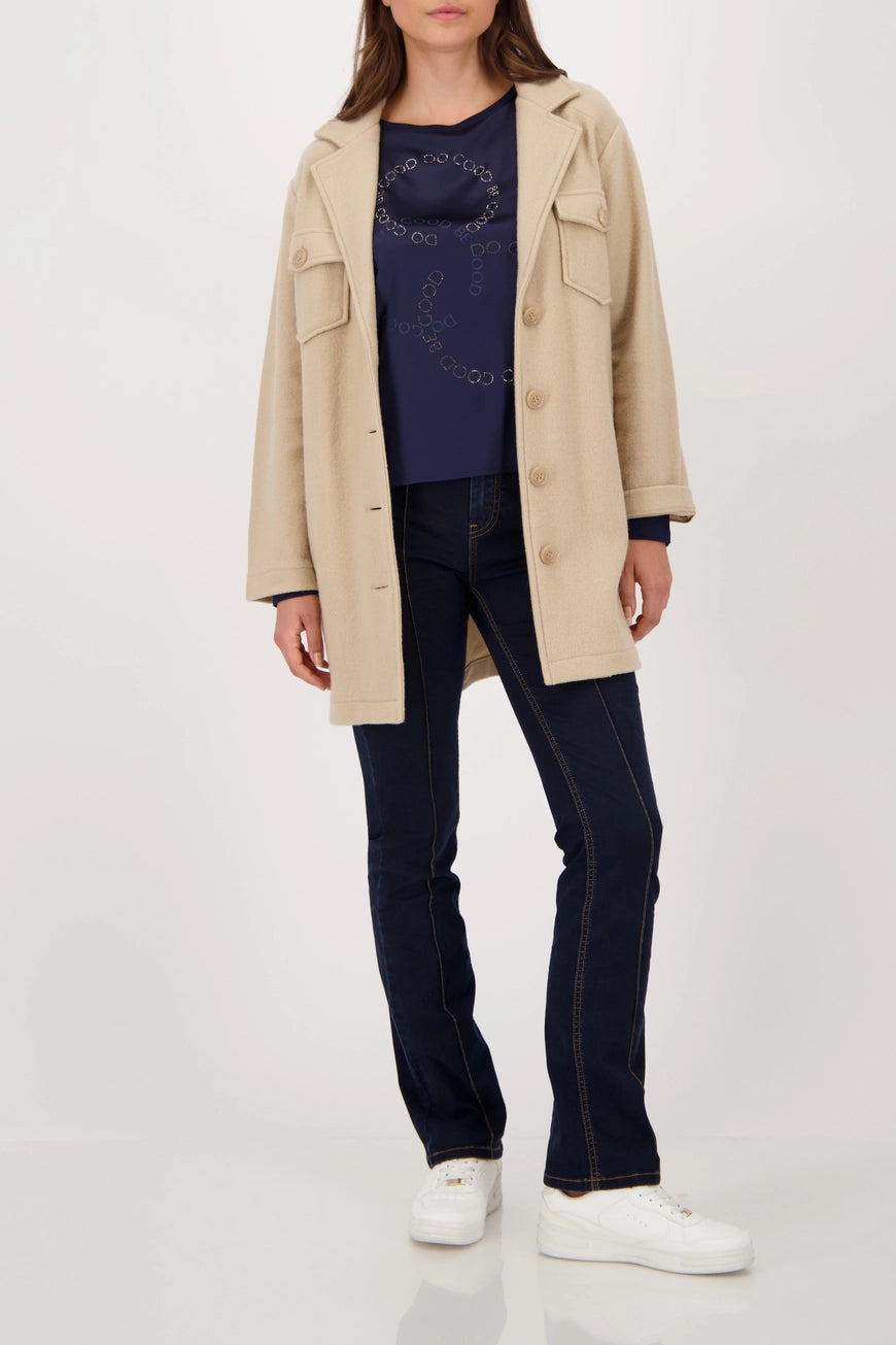 Блуза със Сатенен Ефект - Monari