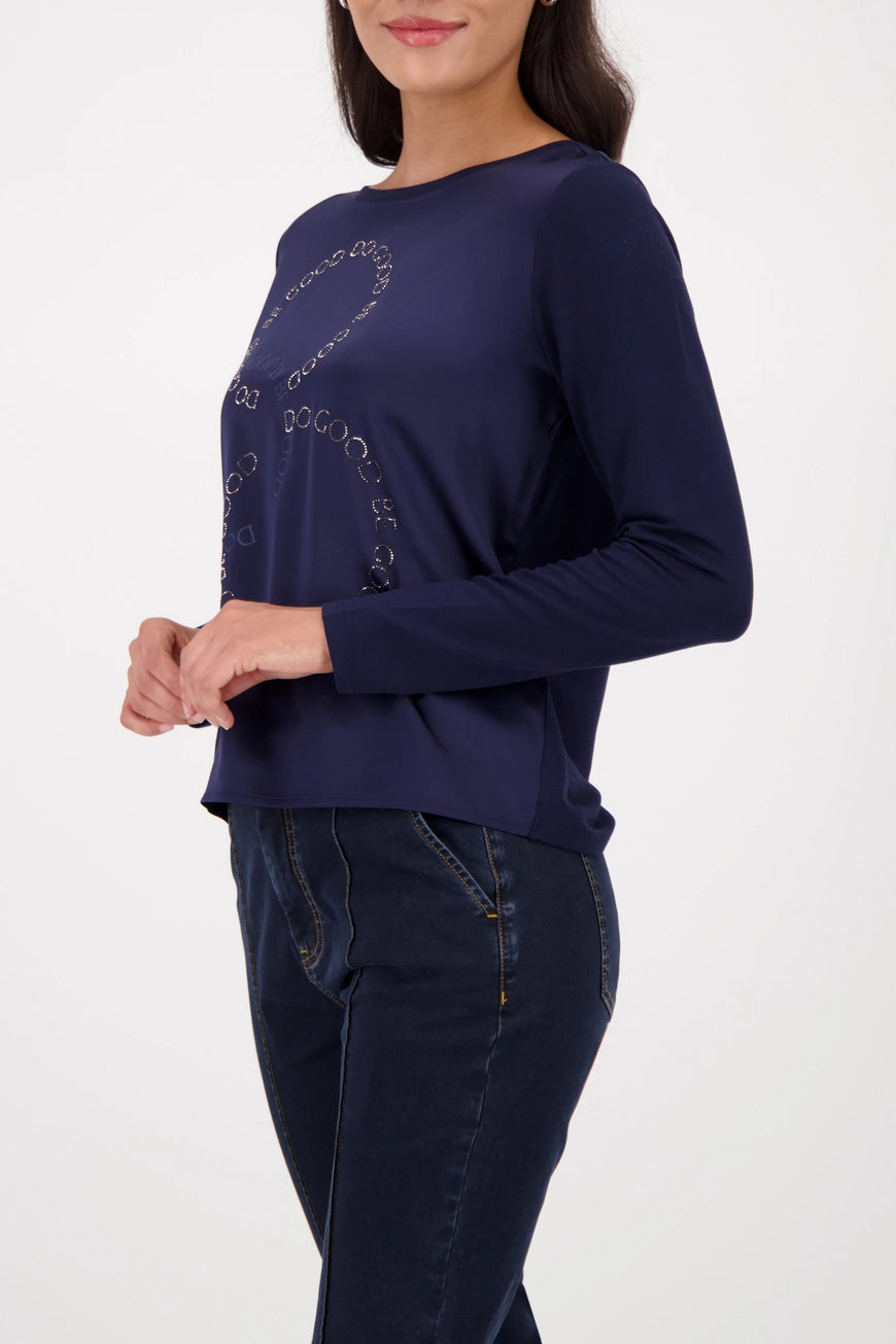 Блуза със Сатенен Ефект - Monari