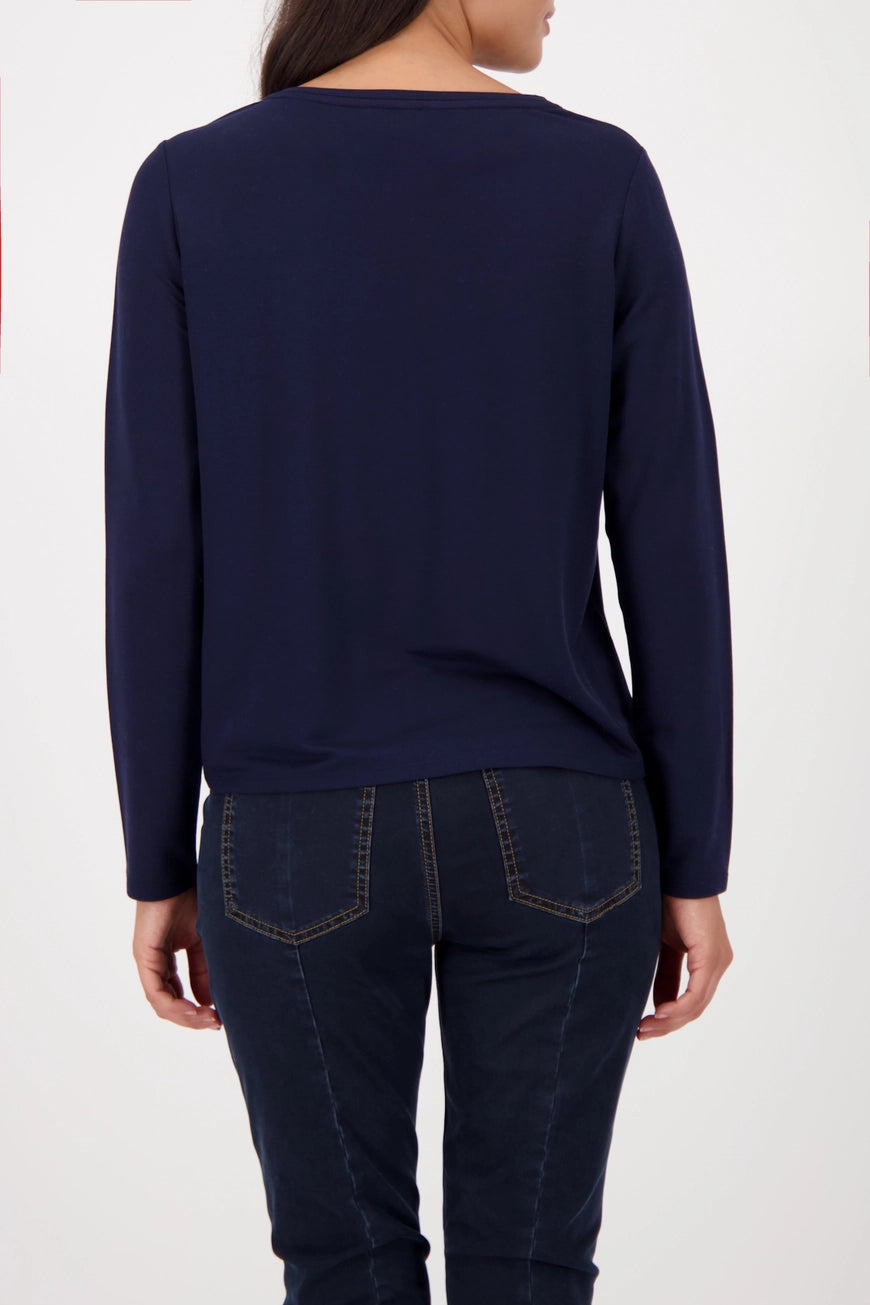 Блуза със Сатенен Ефект - Monari