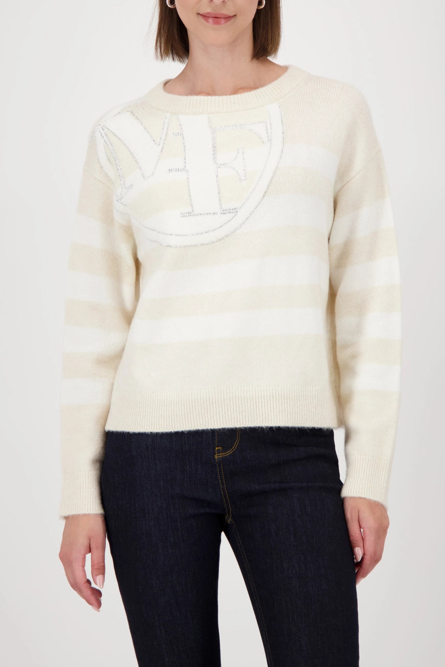 Пуловер със Структуриран Десен на Райета - Monari