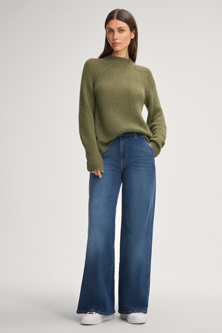 Плетен пуловер Kara в маслиненозелено - Joop