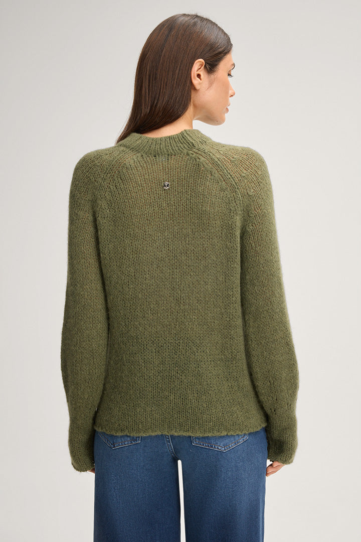 Плетен пуловер Kara в маслиненозелено - Joop