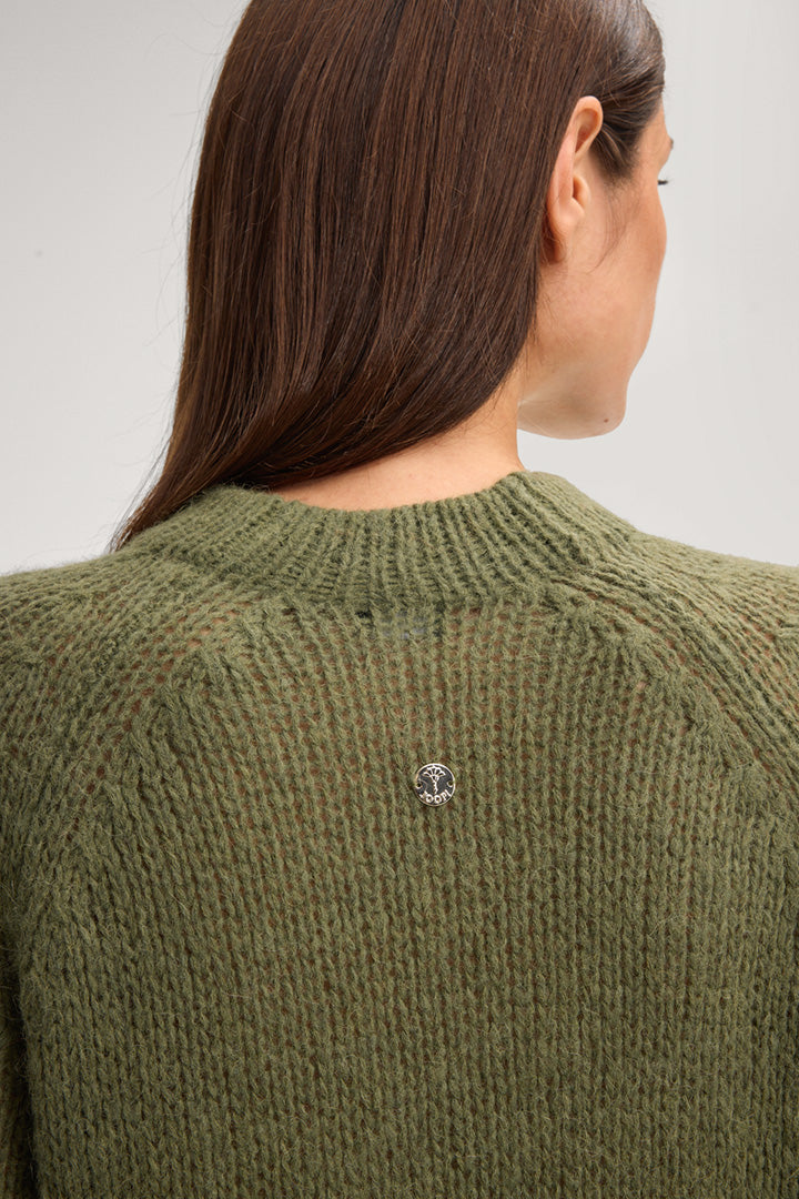 Плетен пуловер Kara в маслиненозелено - Joop