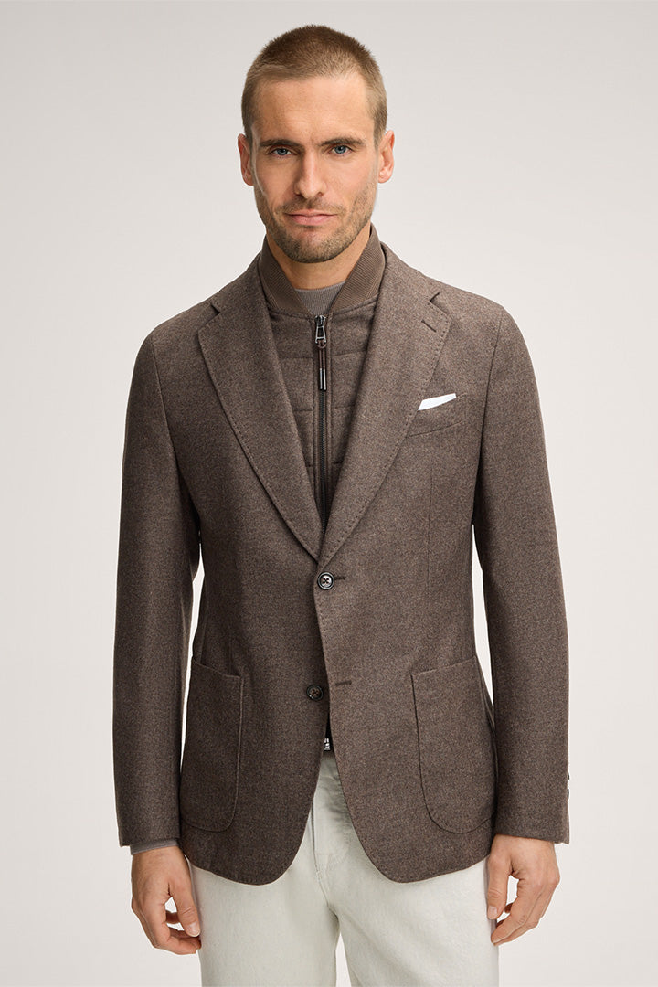 Сако Trient от Вълнена Смес с Кашмир в Кафяв Нюанс - Windsor