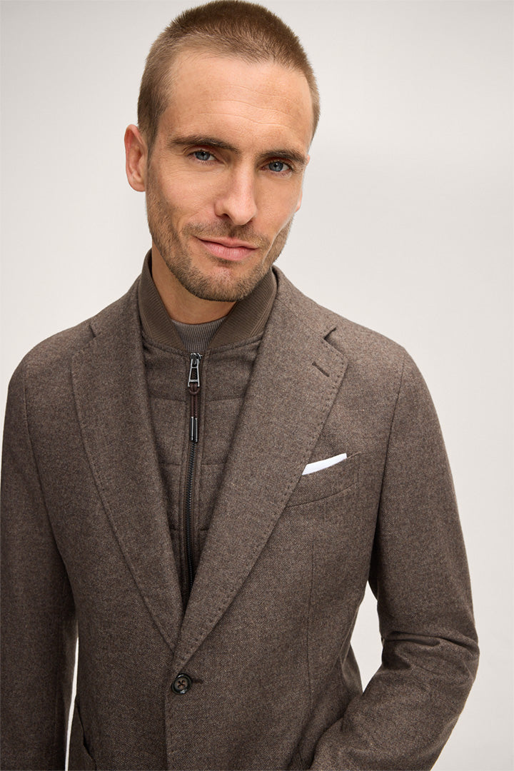 Сако Trient от Вълнена Смес с Кашмир в Кафяв Нюанс - Windsor