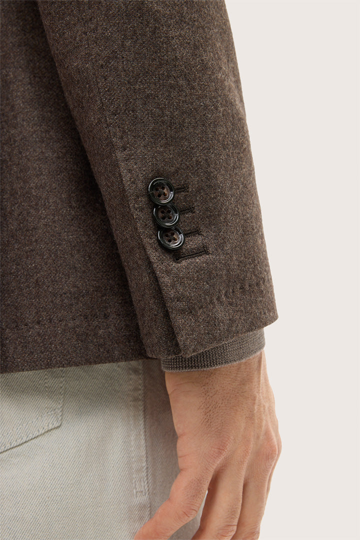 Сако Trient от Вълнена Смес с Кашмир в Кафяв Нюанс - Windsor