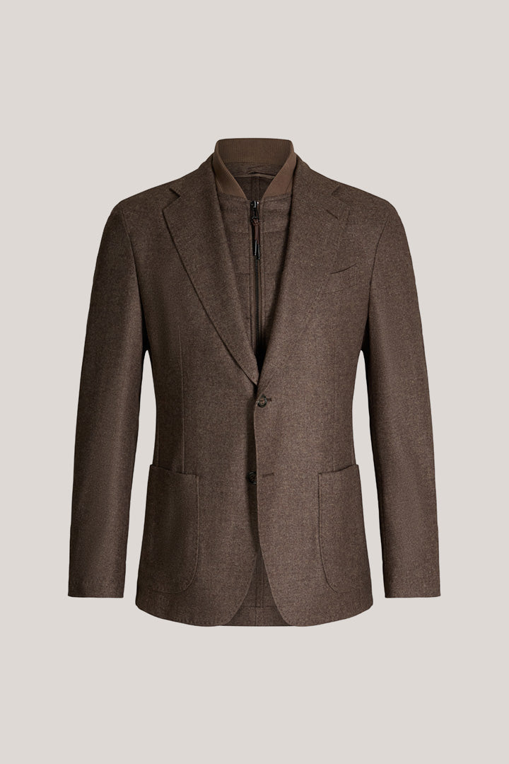 Сако Trient от Вълнена Смес с Кашмир в Кафяв Нюанс - Windsor