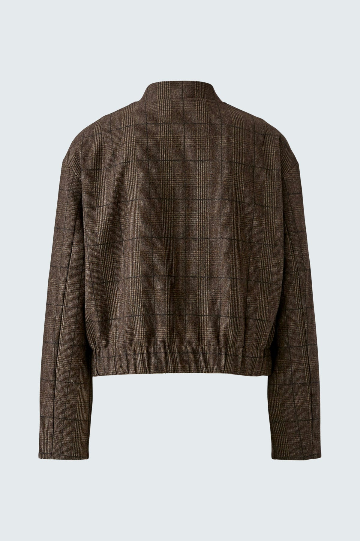Кафяв кариран бомбър - Oui — 0100148-0848 — снимка 7